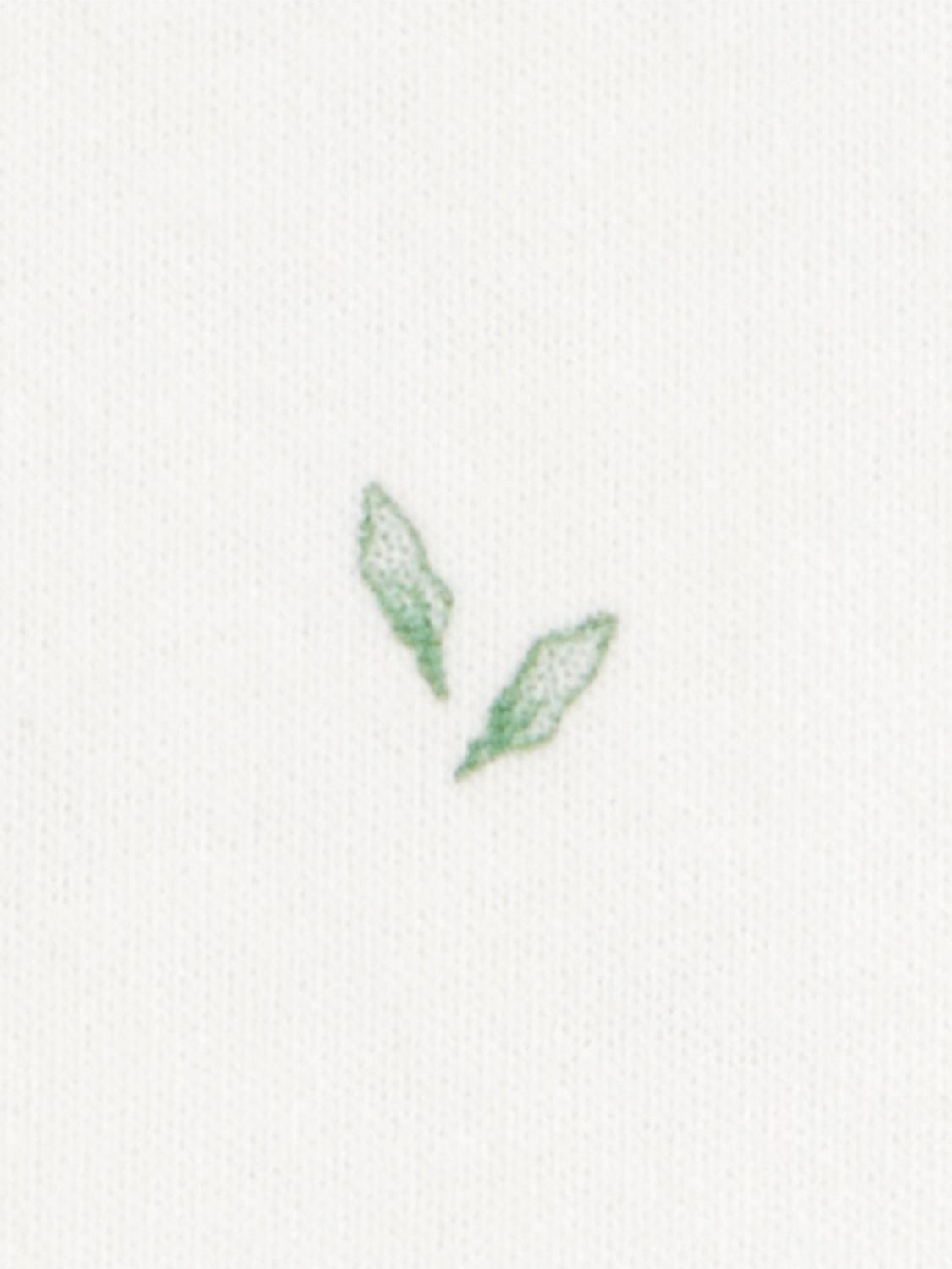 Carter's Child of Mine Baby Gown White Leaves