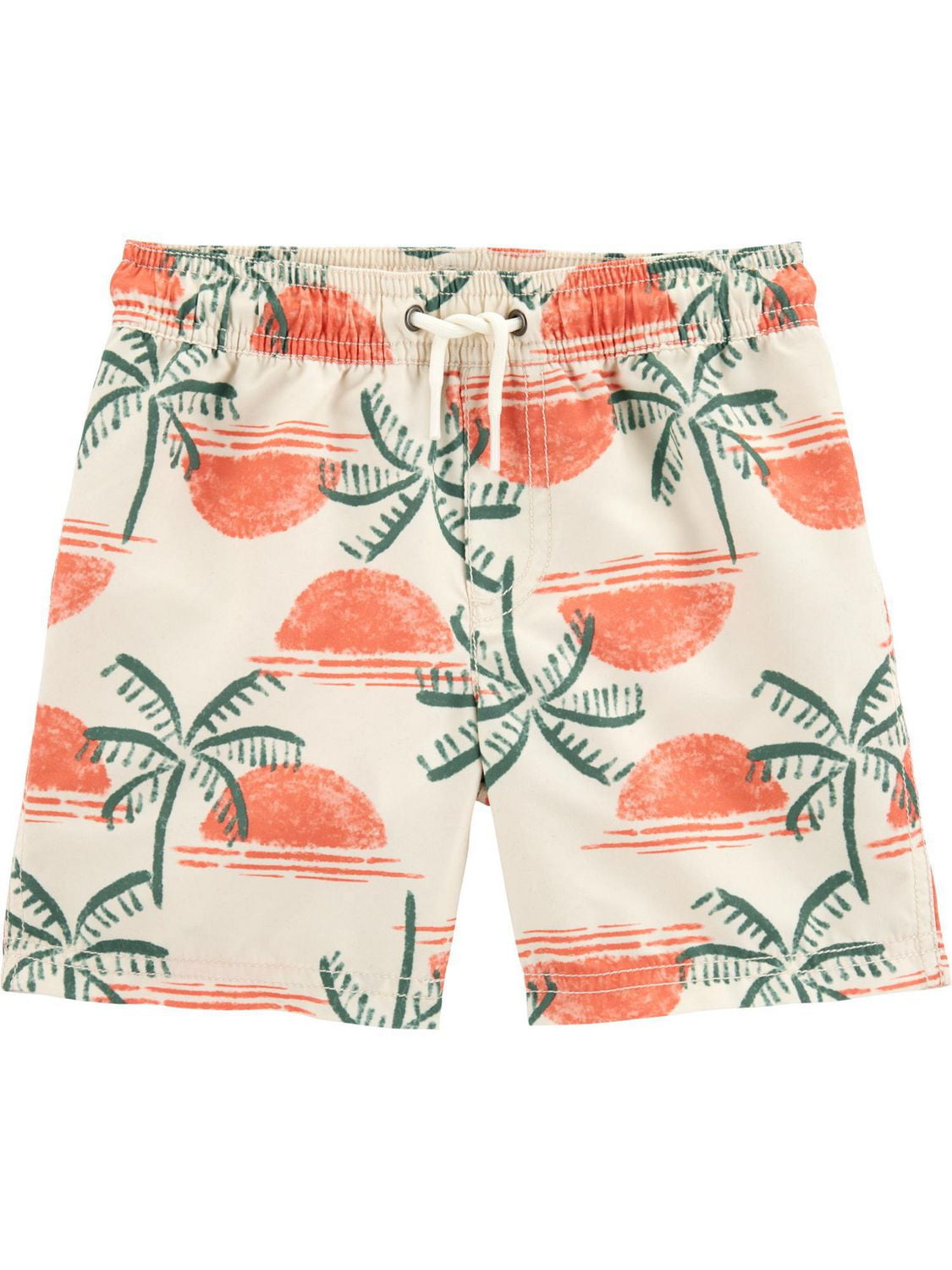 Carter's Child of Mine Baby and Toddler Boys' Orange Swimsuit Set, 2-Piece, Sizes 0/3 Months-5T