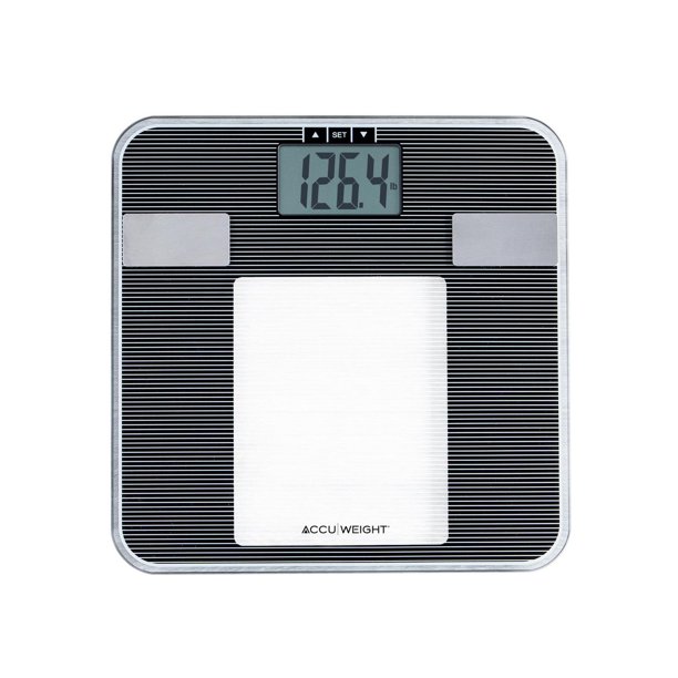 Accuweight Digital Body Composition Bath Scale, Tempered Glass, Model