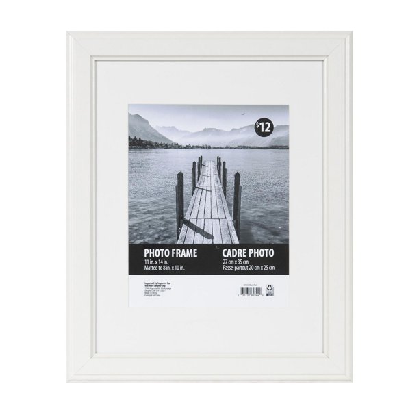 Swift White Picture Frame, 11" x 14"/8" x 10" Walmart.ca