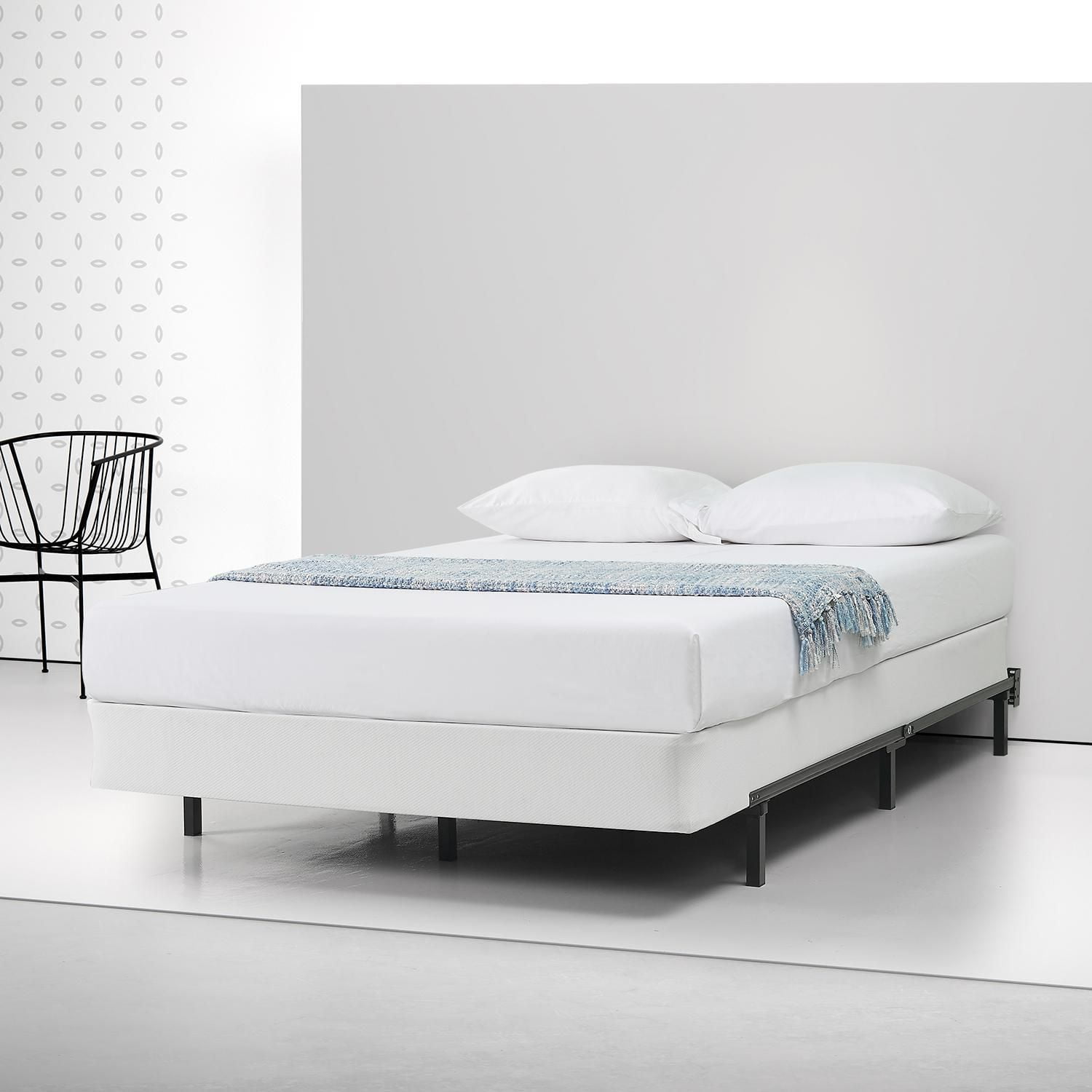 Spa Sensations by Zinus Compack Adjustable Steel Bed Frame, for Box Spring  & Mattress Set, Fits Twin to Queen 
