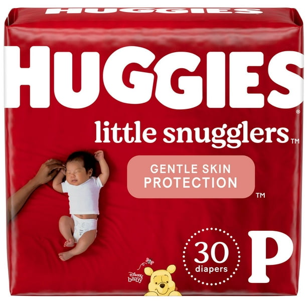Couches Huggies Little Snugglers, Taille Prématurés Taille Prématurés | 30 Unités
