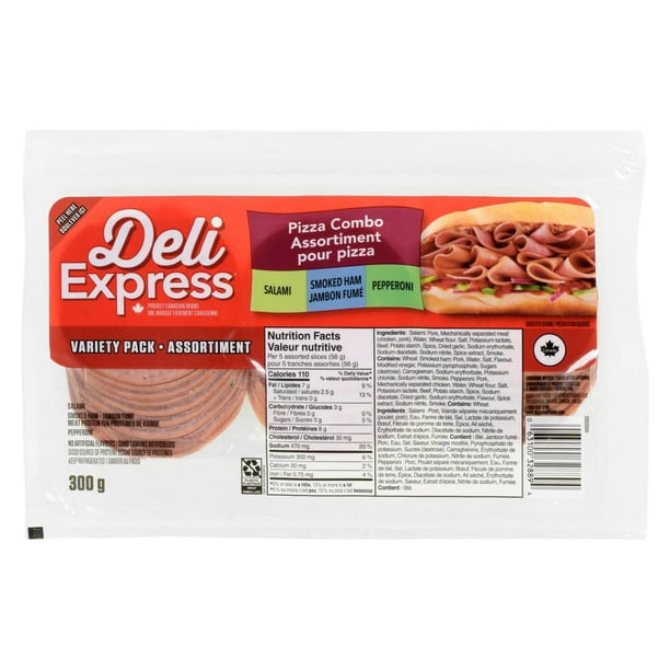 Deli Express Pizza Deli Meat Variety Pack, 300 g Walmart.ca