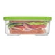 Rubbermaid LunchBlox Conteneur de stockage pour sandwich, vert Couvercle se verrouille sur le contenant pour un joint hermétique – image 4 sur 4