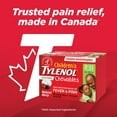 thumbnail image 4 of Children's Tylenol Chewables with 160 mg Acetaminophen, Pain Reliever & Fever Reducer for Kids' due to immunizations, colds, flu, headache, toothache, minor muscle aches, pains or sprains, Grape Flavo, 20 Count, 4 of 7