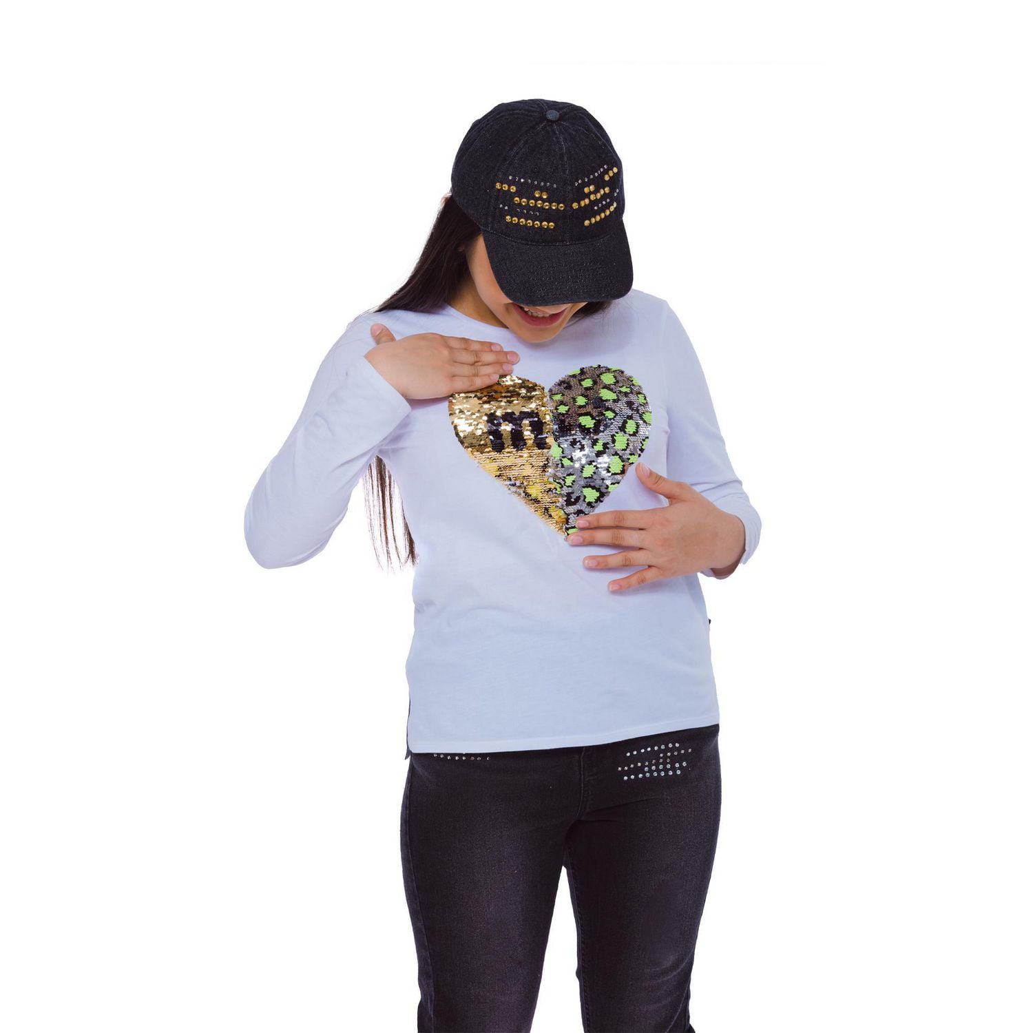 Girls Mini Pop Kids Animal Lover Long Sleeve T-Shirt