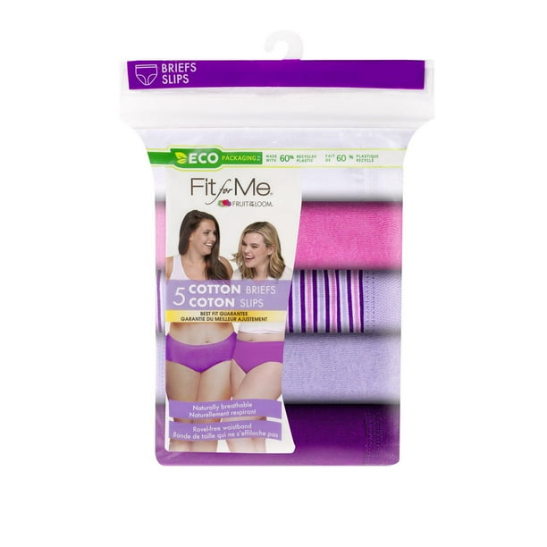 Fruit Of The Loom Fit For Me - Confezione 6 Slip In Microfibra Per Donna, Taglie Forti, Senza Etichette, 92% Poliestere 8% Elastan - 5