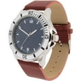 thumbnail image 2 of Men's Easy Read Analog Brown PU Strap Watch with Bracelet set, 2 of 2