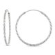 Miadora Boucles d'oreilles forme ronde large en argent – image 1 sur 1