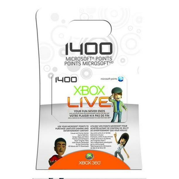 Xbox Live 1400 Microsoft Points