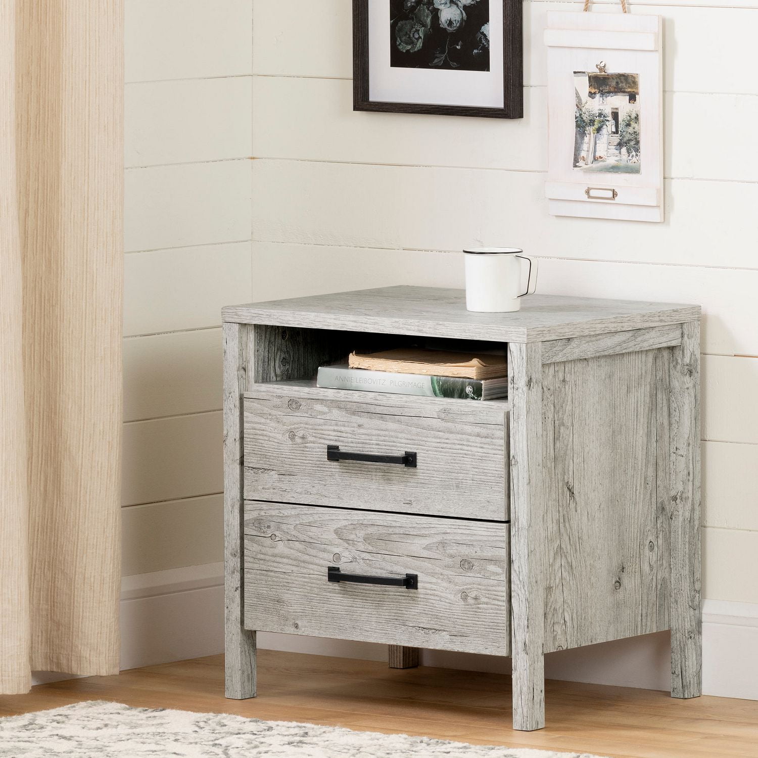 South Shore Gravity 2 Drawer Night Stand Walmart Canada