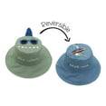 thumbnail image 1 of FlapJackKids - Reversible Baby, Kids & Toddler Sun Hat - Dino & Surfer Dino - UPF 50+, 1 of 5