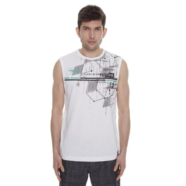 Black White Racing Checkered Flag Men's Muscle Tank Top