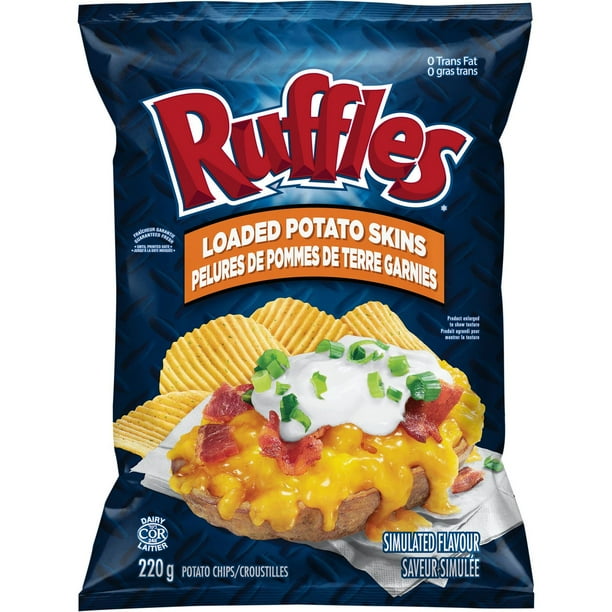 Ruffles Loaded Potato Skins Potato Chip - Walmart.ca