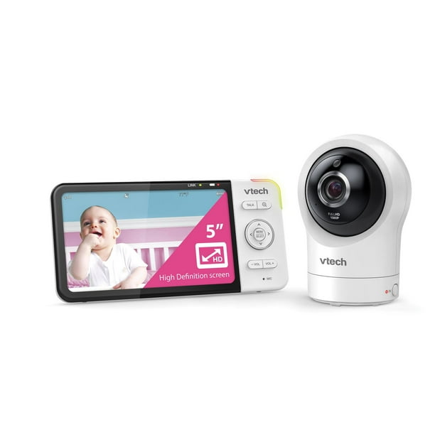 Moniteur bébé WiFi avec application, écran 5 pouces 720p, caméra 1080p,  vision nocturne HD, zoom panoramique inclinable à distance, conversation  bidirectionnelle, application gratuite pour téléphone intelligent,battery -  AliExpress