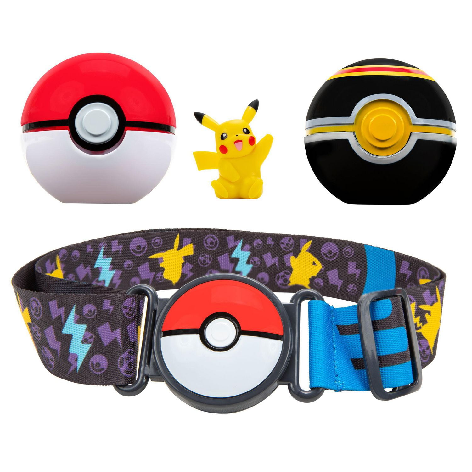 Pokémon Clip 'N' Go Poké Ball Belt Set - Quick Ball, Great Ball, and Female  Pikachu 