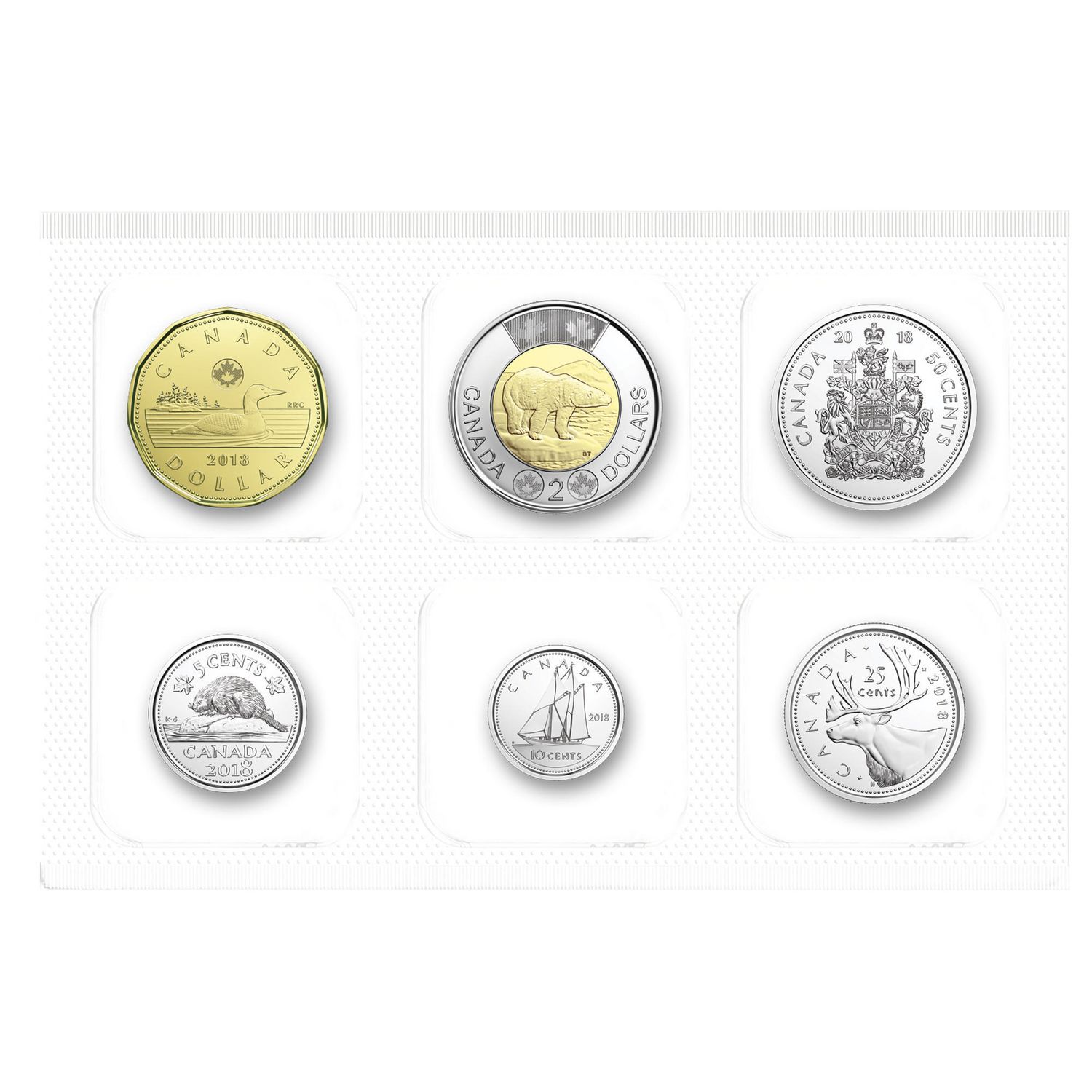 2018 UNC CANADA ONE DOLLAR Coin 