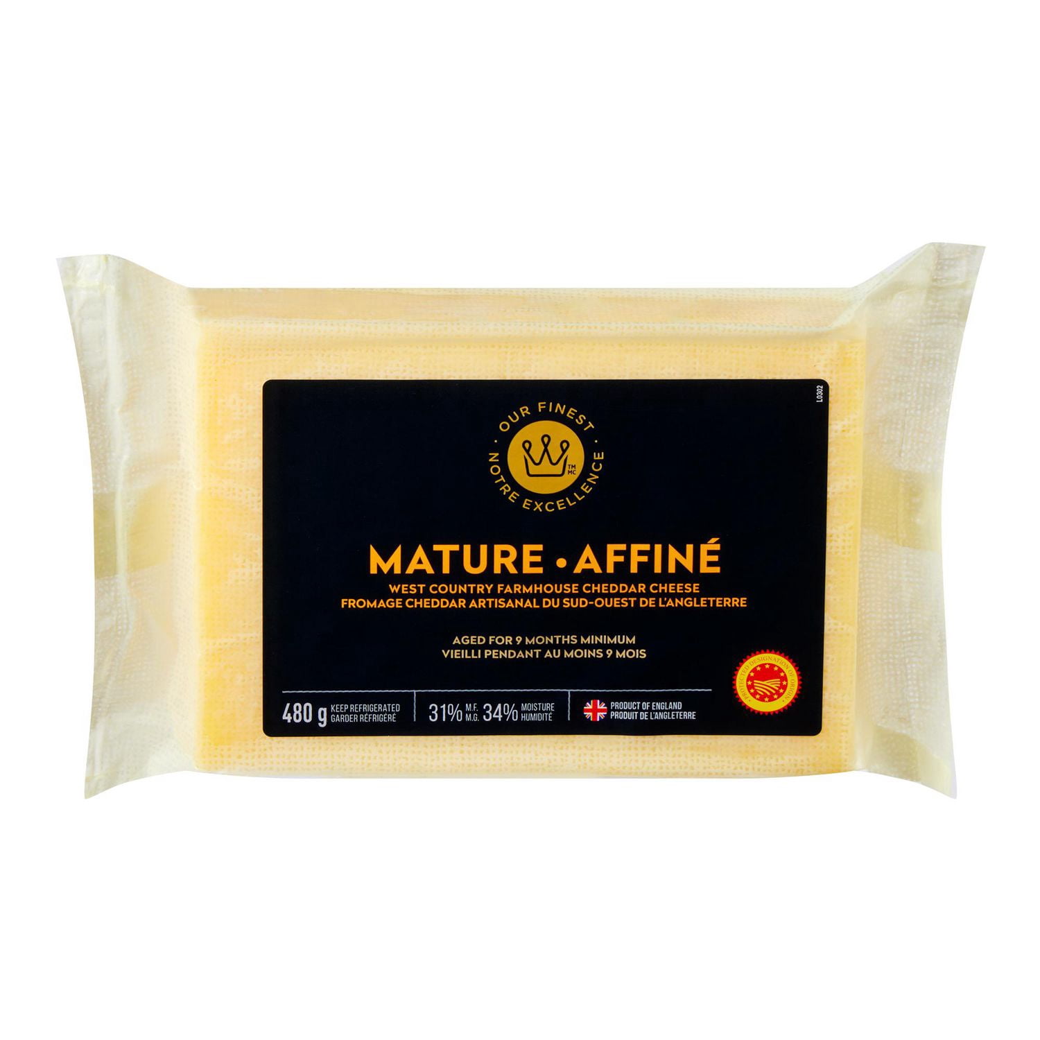 Our Finest Mature West Country Farmhouse Cheddar Cheese, 480 g