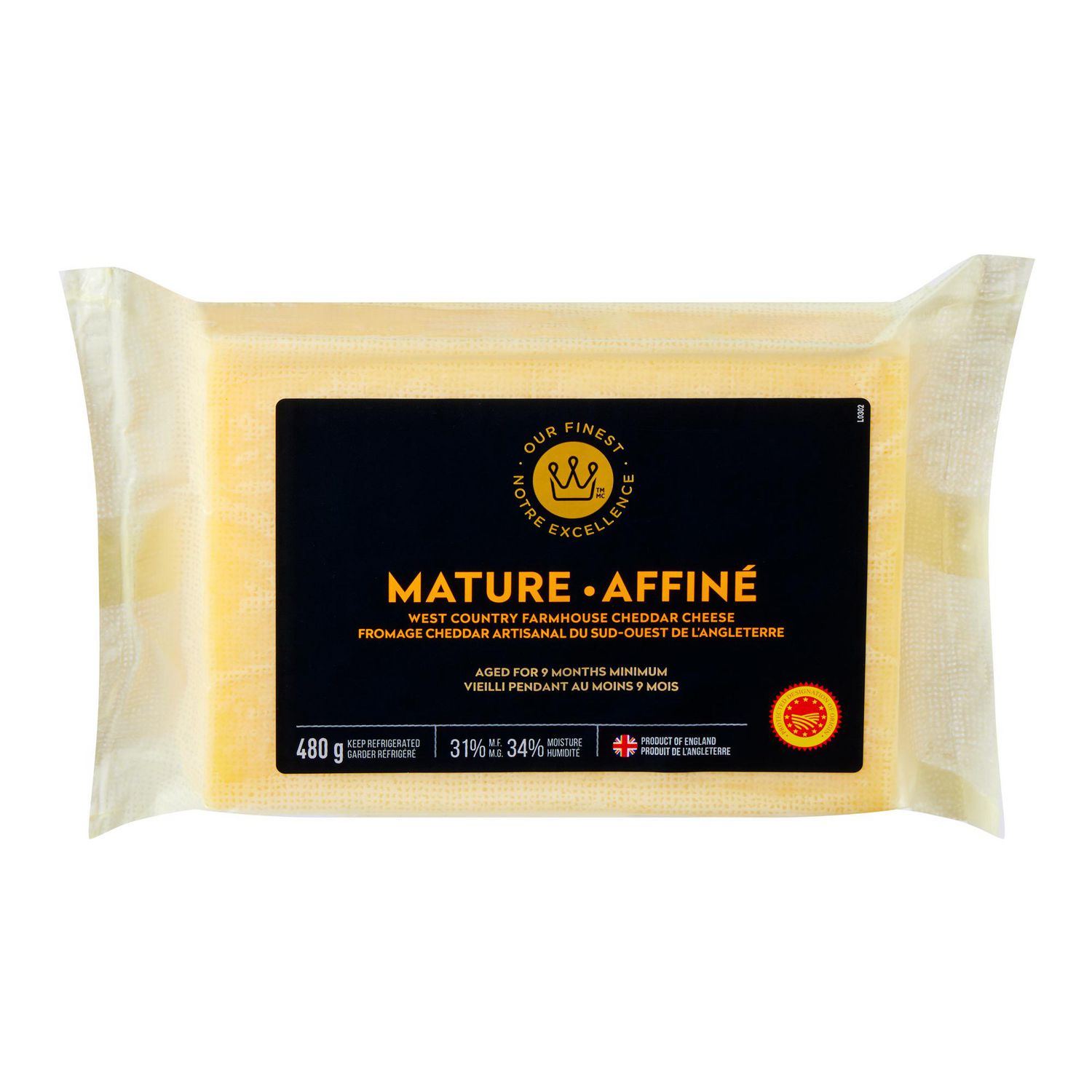 Our Finest Mature West Country Farmhouse Cheddar Cheese, 480 g