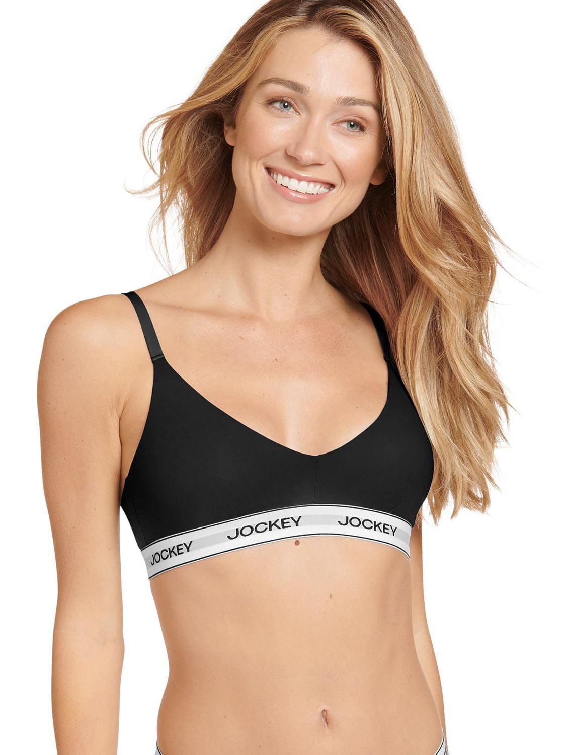 Jockey® Essentials Women's Cotton Stretch Triangle Bralette, Jockey Essentials Cotton Stretch Triangle Bralette