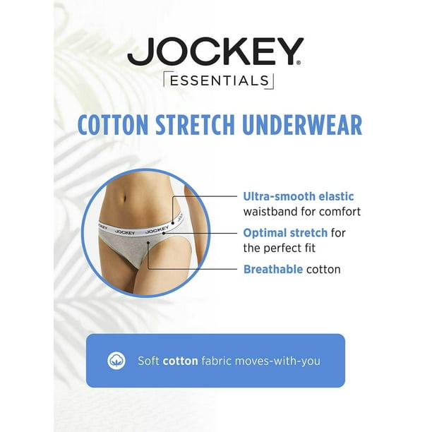 Women's Cotton Stretch Bikini - 3 pack, Cotton Stretch Bikini - 3 pack 