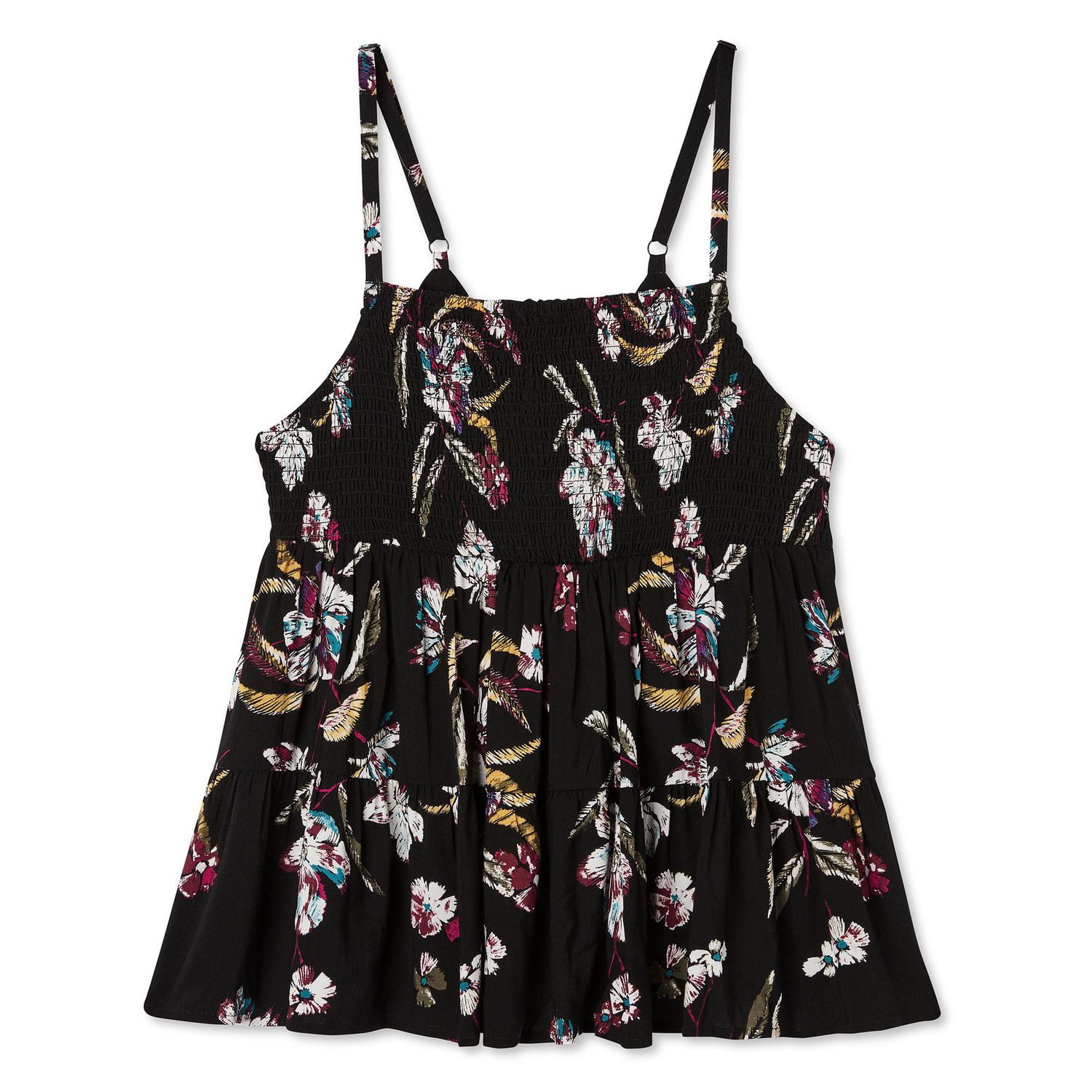 Harper + Zoe Plus Women's Tiered Smocked Cami