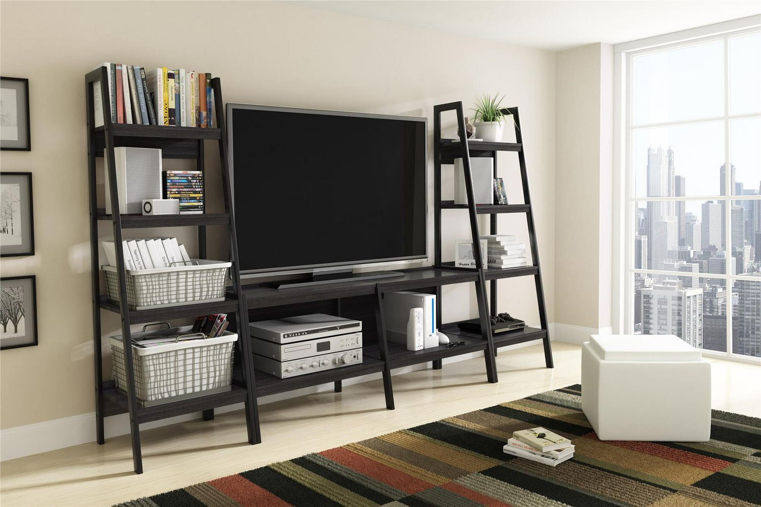 Ladder store tv stand