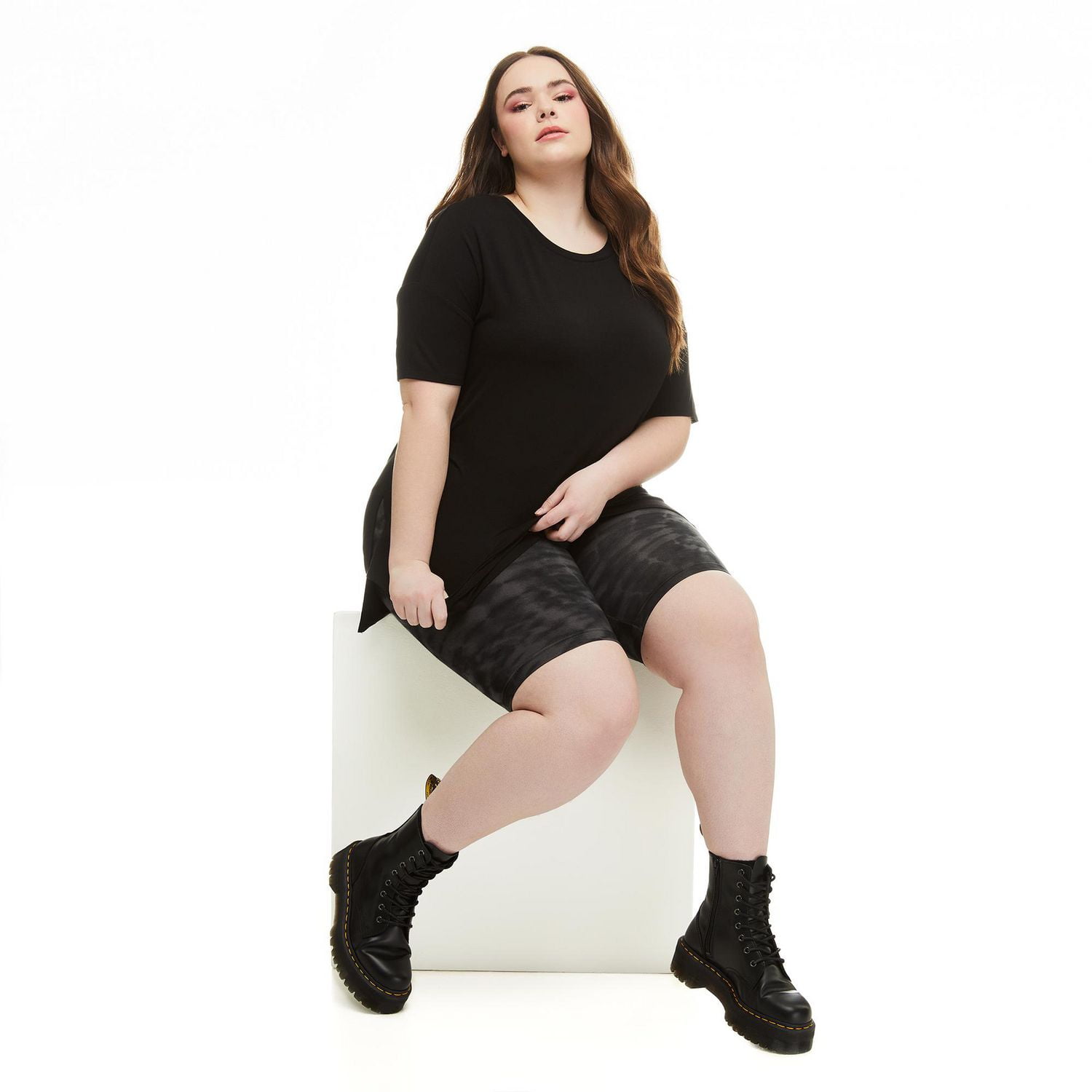 T-shirt tunique surdimensionné Harper + Zoe Plus pour femmes