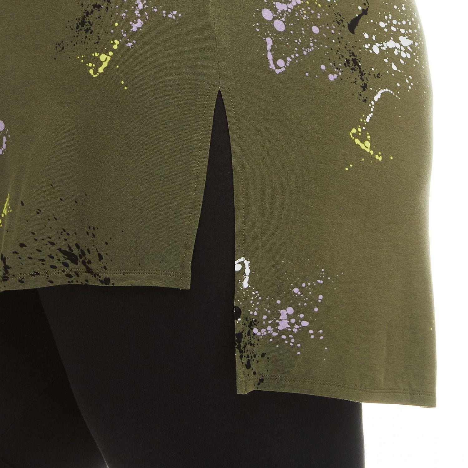 T-shirt tunique surdimensionné Harper + Zoe Plus pour femmes