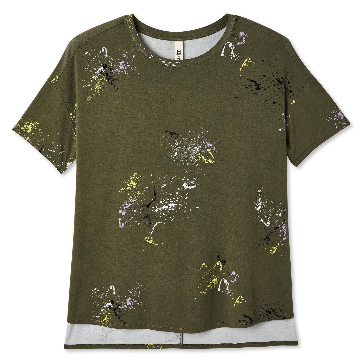 T-shirt tunique surdimensionné Harper + Zoe Plus pour femmes