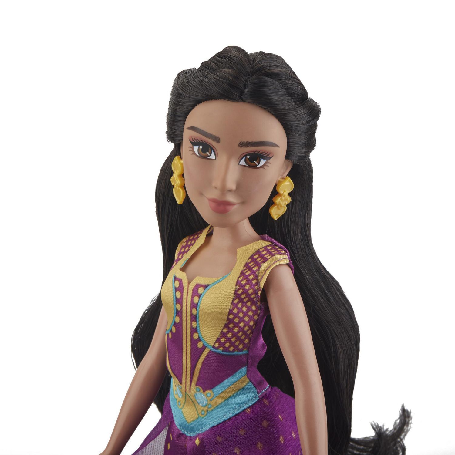 Disney Princesses Disney Poupée Jasmine articulée avec tenue scintillante  et accessoires dont chaussures et diadème, Jouet Enfant, Dès 3 ans, HLW12