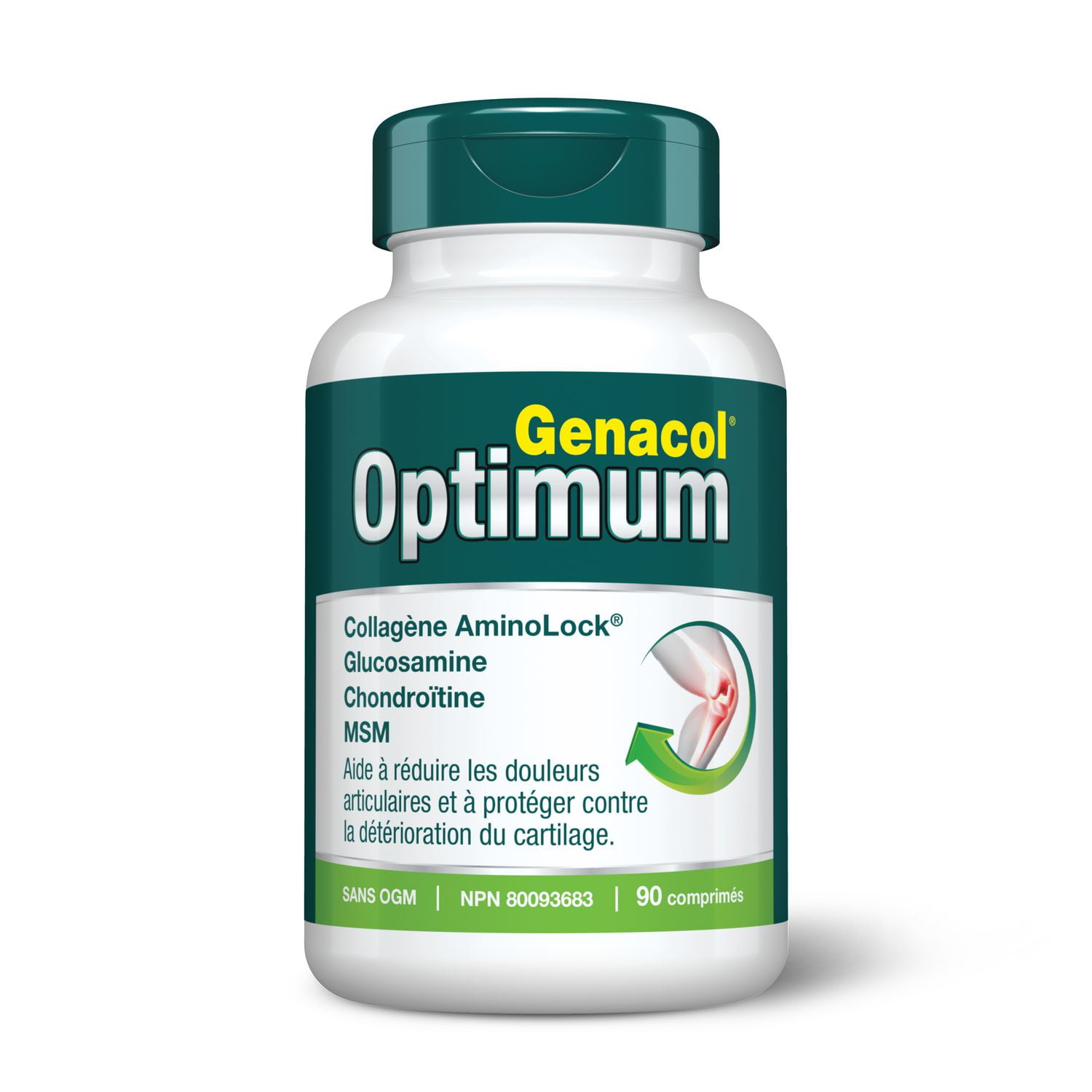 Genacol® Optimum -  Collagène Aminolock®, Glucosamine, Chondroitin & MSM 90 comprimés