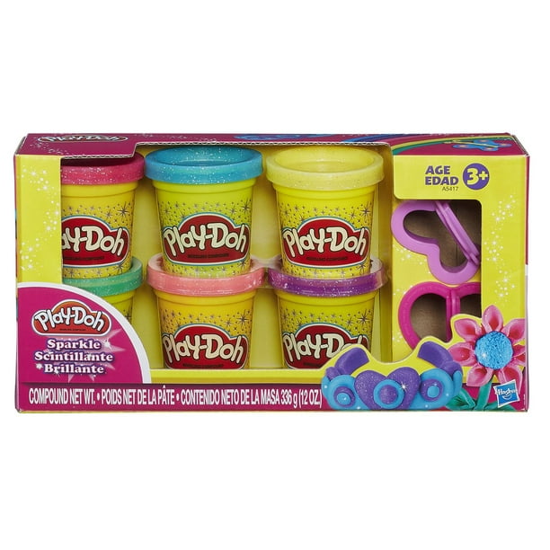 Play-Doh - Collection de pâte scintillante