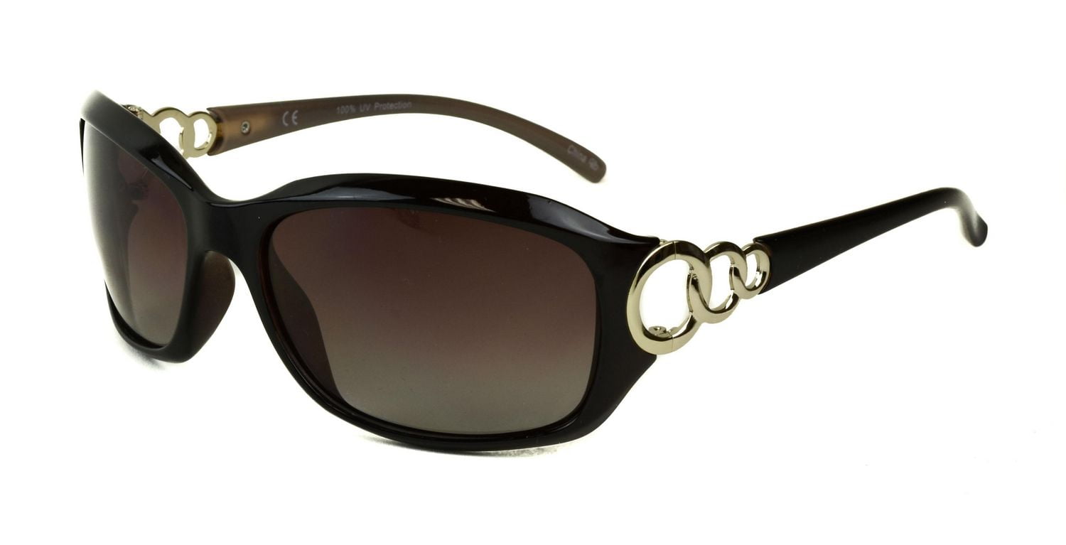 Womens Polarized Square Brown Gradient Sunglasses Walmart Canada