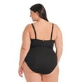 thumbnail image 2 of Krista Plus Women's V Neck Double Strap One Piece Swimsuit, 2 of 7