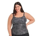 thumbnail image 1 of Krista Plus Women's Scoop Neck Double Straps Tankini Swim Top, 1 of 7