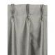 LJ Home Fashions Exquisite de 2 rideaux plis français en fausse soie doublés, 30 x 95 po – image 4 sur 5