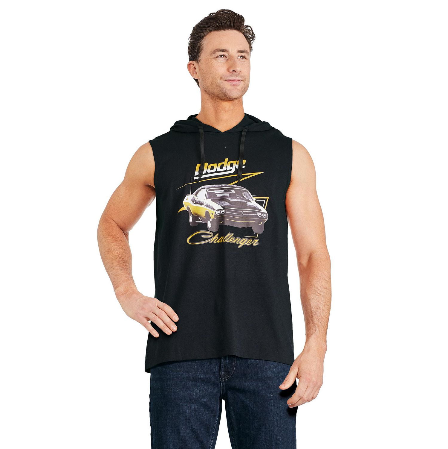 Dodge Men's Hooded Muscle Tank