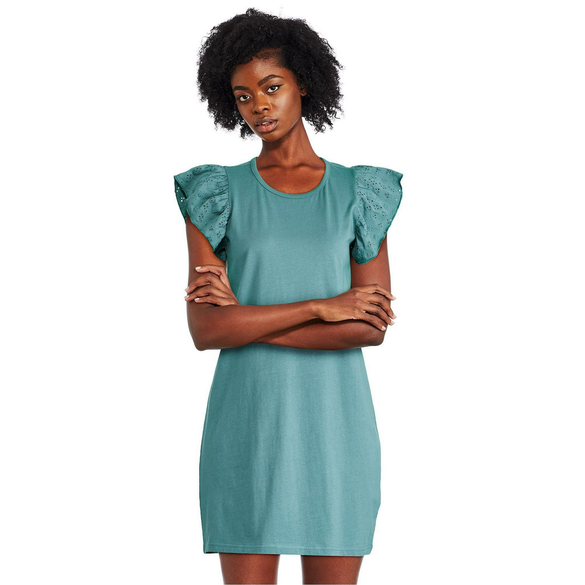 George Women's Flutter Sleeve Dress - Walmart.ca George Women's Flutter Sleeve Dress - Walmart.ca