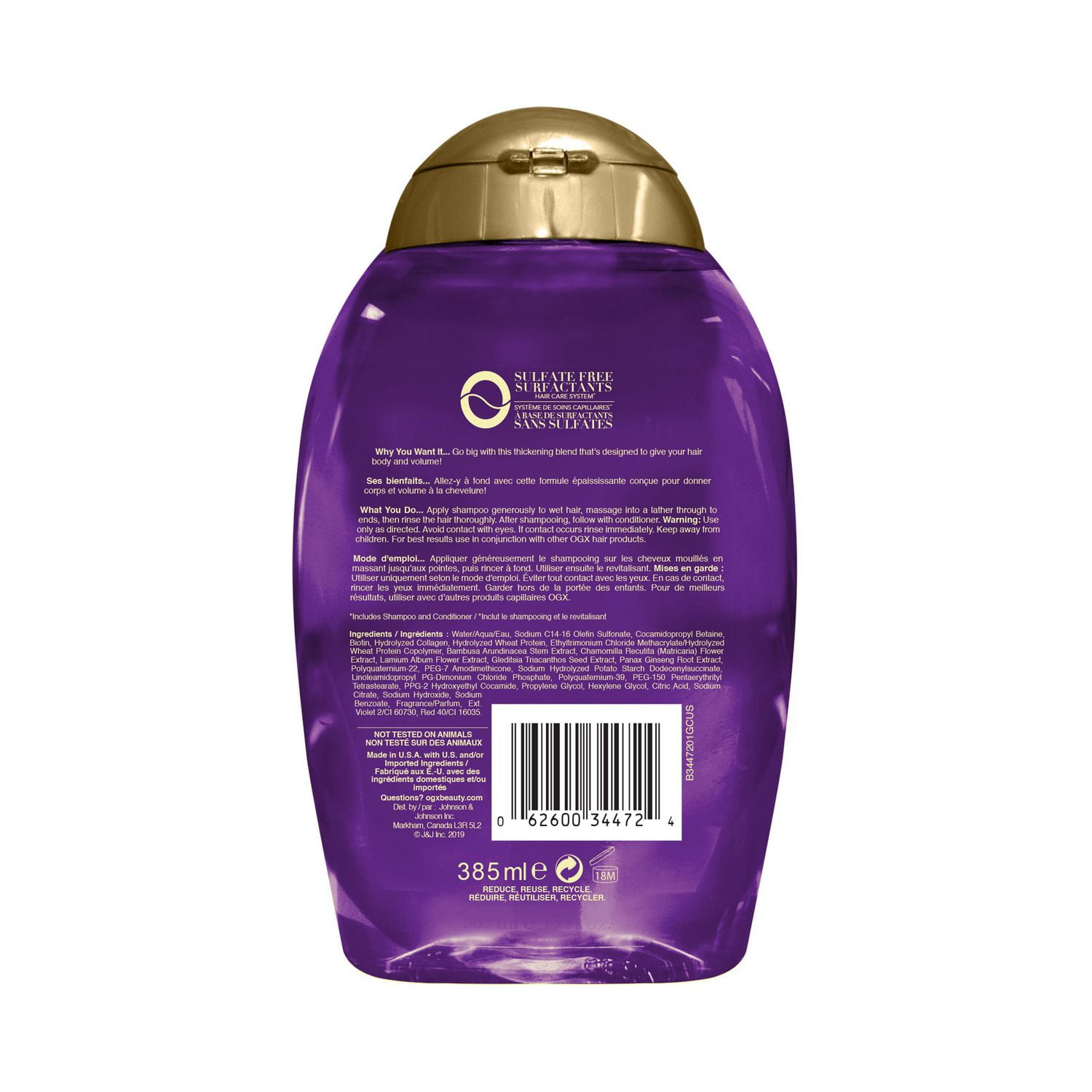 Ogx shampoo online ingredients