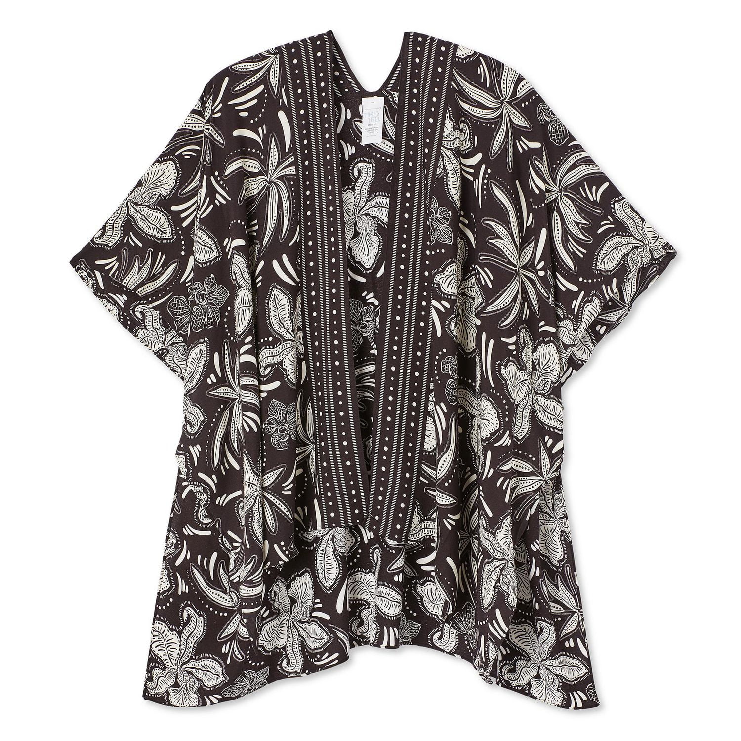Time and Tru Women's Printed Ruana