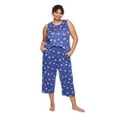 thumbnail image 1 of George Women's Plus Capri Sleep 2-Piece Set, 1 of 6
