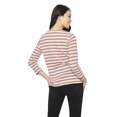 thumbnail image 3 of George Women's Striped V-Neck Tee, 3 of 6