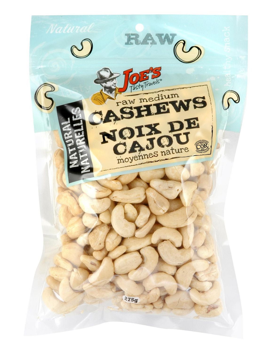 Joe's Tasty Travels Joe’s Tasty Travels Raw Medium Cashews Walmart