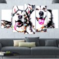 thumbnail image 2 of Design Art Husky Buddies Canvas Wall Art, 2 of 3