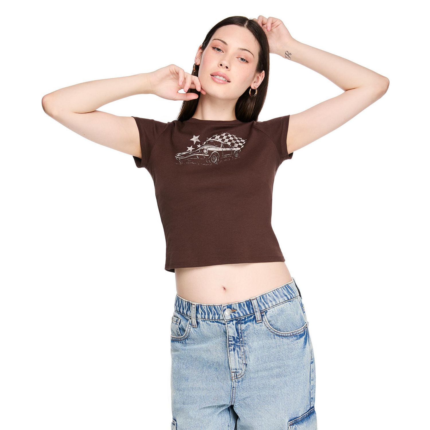 T-shirt coupe bébé No Boundaries pour femmes