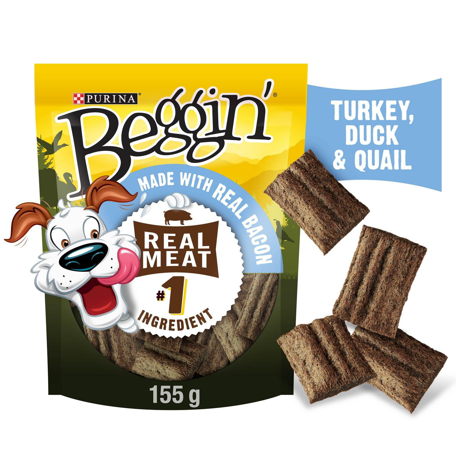 Beggin' Turkey, Duck, Quail Flavours, Dog Treats 155 g Walmart Canada