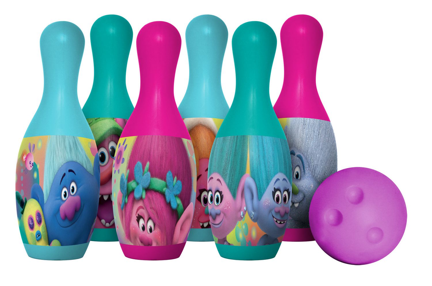 trolls bowling set