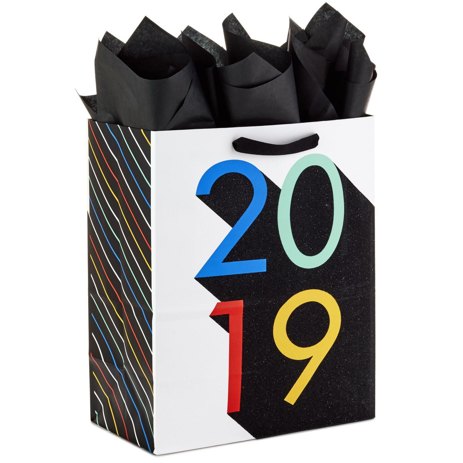 Hallmark Large Graduation Gift Bag with Tissue Paper (Rainbow, Class of