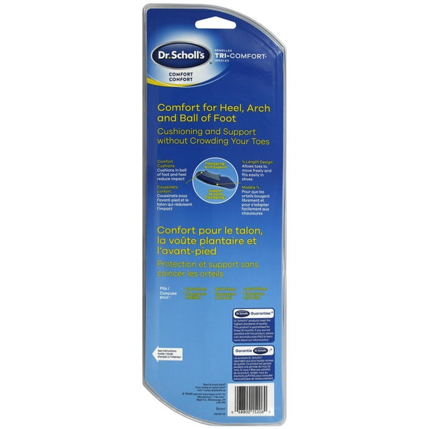 Tri-Comfort® Insoles for Heel, Arch and Ball of Foot Support Dr. Scholl's